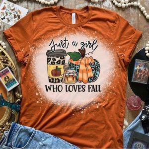 Just A Girl Who Loves Fall Graphic Tee